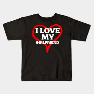 Heart I love my girlfriend Kids T-Shirt